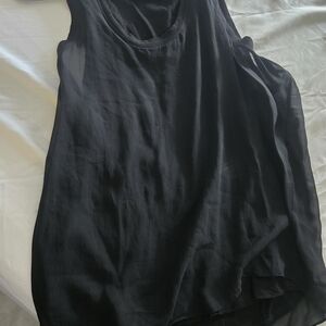 BCBG Silk Black Tank Top
